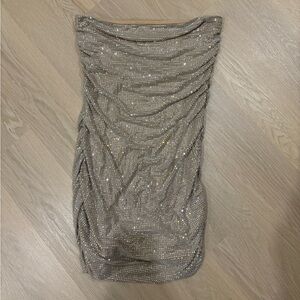 Peppermayo Shimmering Strapless Dress